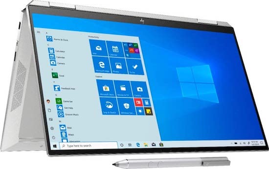 HP Spectre x360 13t 2020 - best convertible laptop for writers