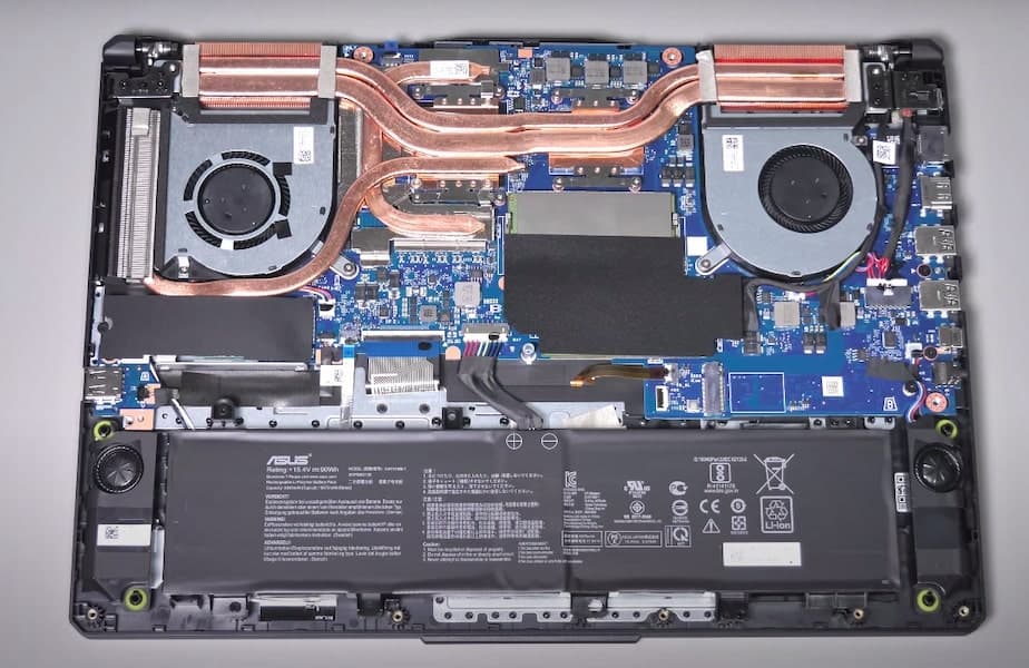 ASUS TUF A15 Gaming Laptop Review - Internals and Upgrade Options