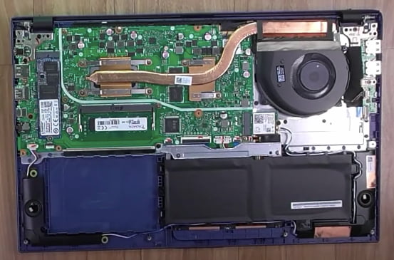Internal Design and Upgradability options of VivoBook 15