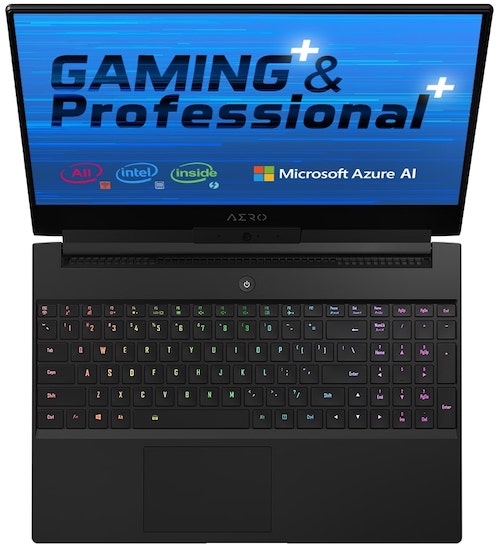 Gigabyte Aero 15 2019 with RTX GPU and Azure AI