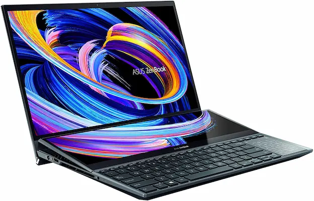 Asus ZenBook Pro Duo 15 with two 4K touchscreen Display with Pen support